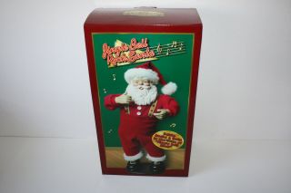 Jingle Bell Rock Santa Claus Dancing Animated 1998 Christmas Euc