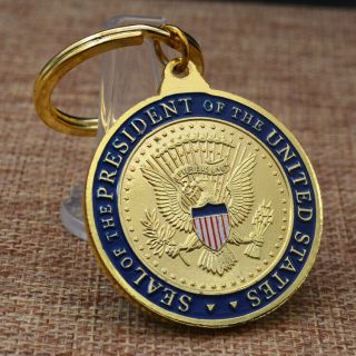 5 Pack Trump 2020 Keychain Coin - Gold Plated Keep America Great Accessory Gift