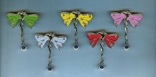Lions Club Pins - China Fairy Butterfly Lady Set 5 Very Rare Set