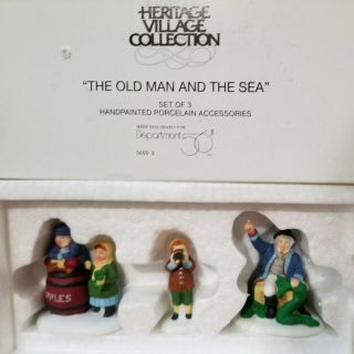 Dept 56 Old Man And The Sea,  Set Of 3,  Heritage Village,  5655 - 3