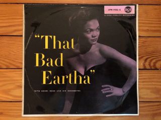 Eartha Kitt ‎– That Bad Eartha 1956 Rca Lpm - 1183 - C Jacket Vg Vinyl Vg,
