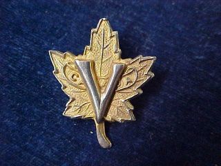 Orig Ww2 Lapel Badge Victory For Canada