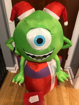 Disney Christmas 3.  5 " Lighted Monsters Inc Mike Airblown Inflatable