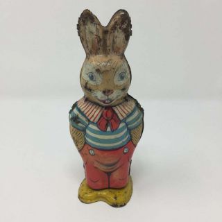 1950s J.  Chein & Co.  Windup Bunny Rabbit Tin Toy Made In U.  S.  A.