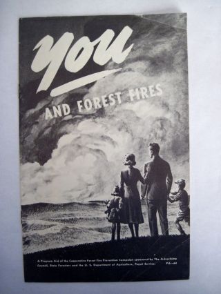 Fantastic 1966 " Smokey The Bear " Fire Prevention Booklet - B