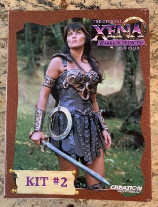 Xena Warrior Princess Fan Club Kit 2 Vhs Tape/poster/photos/certificate/fanzine