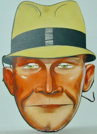 Dick Tracy Comic Character Einson - Freeman Par - T Mask Handi - Tape Premium 1933