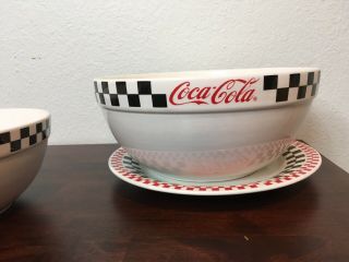 Coca Cola Stoneware Nesting Mixing Bowls Set Of 3 by Gibson & Plate 2