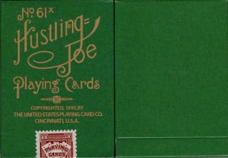 Hustling Joe Frog Back Playing Cards Poker Size Deck Uspcc Custom Limited