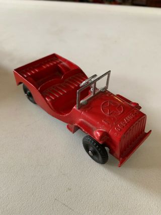 Vintage Tootsietoy Red Jeep W - 2017590