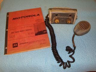 Vintage Motorola Two Way Radio Control Head