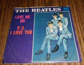 The Beatles ‘love Me Do’ 1964 - 7” Record & Picture Sleeve 45 Rpm