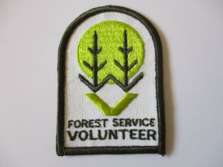 Vintage 1970s Us Forest Service Volunteer Patch Rare