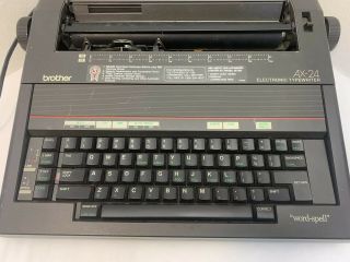 Brother AX - 24 Electronic Typewriter Word Spell 3