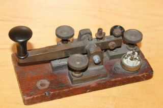 Vintage Western Electric Telegraph Ham Signal Key Keyer Morse Code