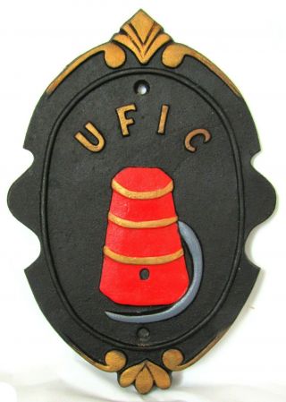Union Fire Insurance Company Hydrant Cast Iron Plaque Mark