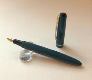Vintage Mabie Todd Blackbird Fountain Pen With Flexy Swan 14k F Nib Sac