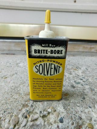3 Patches Mill Run Brite Bore Nitro Powder Solvent And Western Field Tin