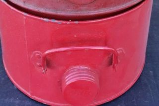 1 Red Vintage Boyco Model T Running Board Mount Gas / Oil / Water Can