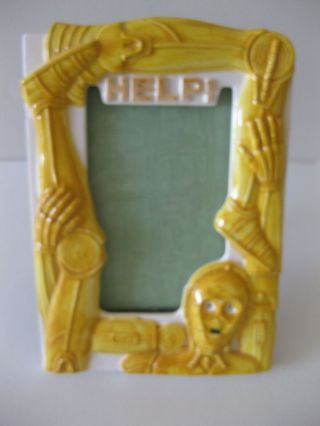 Star Wars C3po " Help " Ceramic Picture Frame By Sigma