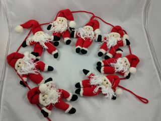 Knit Santa Claus Garland Christmas Tree Decoration Plush Stuffed