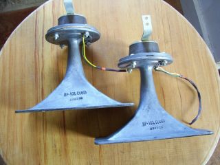 Vintage Jensen Rp 103 Metal Horn Tweeter 16 Ohm Matched Date Pair Stereo Guitar