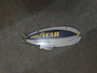 Porcelain Goodyear Tires Enamel Sign Size 9.  5 " X 3.  5 " Inches