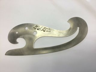 Hand Made Vintage 6” Stainless Steel French Curve