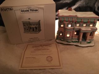 Lefton Colonial Village Christmas: Ashton House,  1996,  Box And Deed,  10829 - 97 - 00