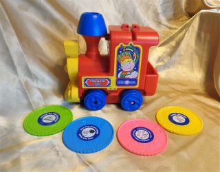 Tomy Toys Little Ones Tuneyville Choo Choo Train 4 Records 11 Songs - Mechanical