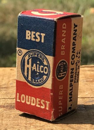 Vintage Halco Brand 50 Shot Rolls Cap Gun With Content J.  Halpern Co Nos