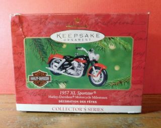 2001 Hallmark Keepsake Harley - Davidson “1957 Xl Sportster” 3 In Series