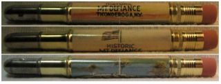 Restored Vintage Bullet Pencil - Mt.  Defiance - Ticonderoga,  York Ef - 1194