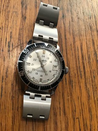 Vintage Diver Watch Sheffield 5atm Allsport Military Time Seiko Band 1960s Mens