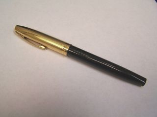Sheaffer Gold Electropated Black Ball Point Pen