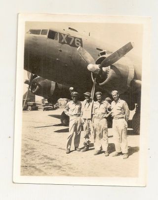 Wwii Photo: Jungle Skippers,  317th Troop Carrier Group.  Pilot - Officers " X76 ".