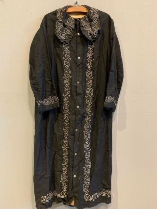 Antique M.  C.  Lilley Odd Fellows Black Cotton Robe