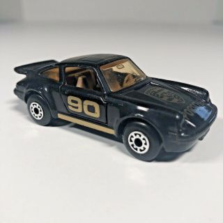 Vintage Matchbox Car Black Porsche Turbo 1978