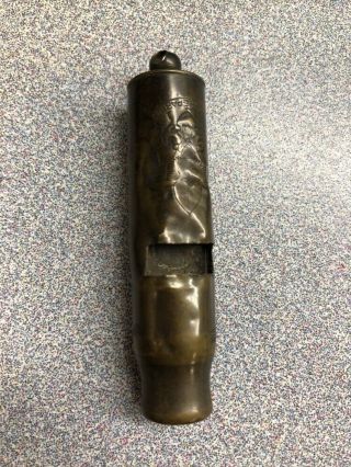 Antique Boy Scout B.  S.  A.  B & R Brass Bullet Whistle - N.  R.