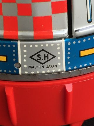VINTAGE SH HORIKAWA SPACE CAPSULE JAPAN TIN TOY BATTERY OPERATED - GREAT 3