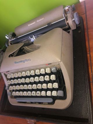 Rare Vintage 1955 Remington Travel - Riter Typewriter made in Holland 2