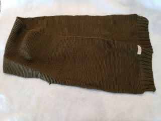 Ww2 Home Front Made Od Green Scarf For Gi Use W/ American Red Cross Label