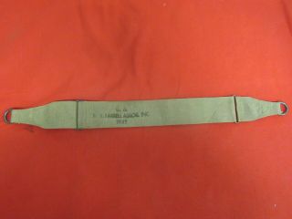 Wwii Us Army M - 1936 Khaki Musette Bag Strap 1942 Dated And Maker Marked Nos