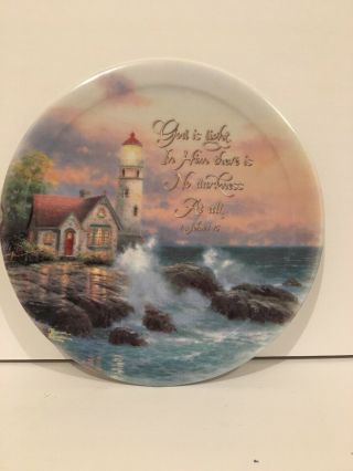 Thomas Kinkade Limited Edition - Beacon Of Hope - Lighthouse Plate A6495