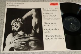 Eterna 826383 Beethoven For English Horn Oboe Bassoon & Organ 1973 Nm
