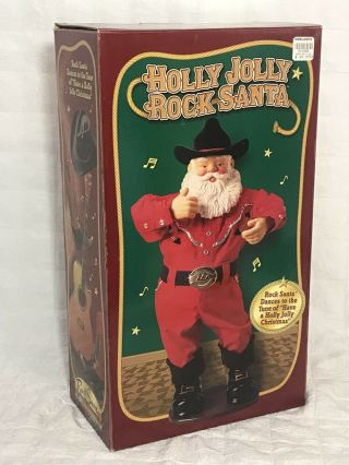 Holly Jolly Rock Santa Dancing Animated Edition 2 Cowboy Santa Alan Jackson