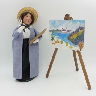 Byers Choice " The Cries Of London " Caroler Lady Artist With Easel And Art