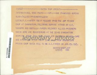 1945 World War II Prisoners Register for Care News Service Photo 2