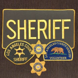 Los Angeles County Ca Sheriff Patch Set
