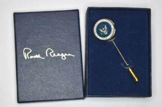 Authentic Vintage President Ronald Reagan Vip White House Gift Stick Pin Lapel